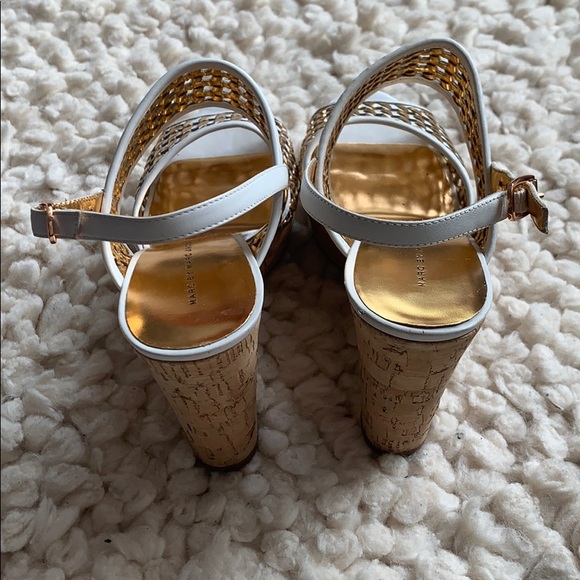 Marc Jacobs metallic weave cork platform wedges - Picture 4 of 5